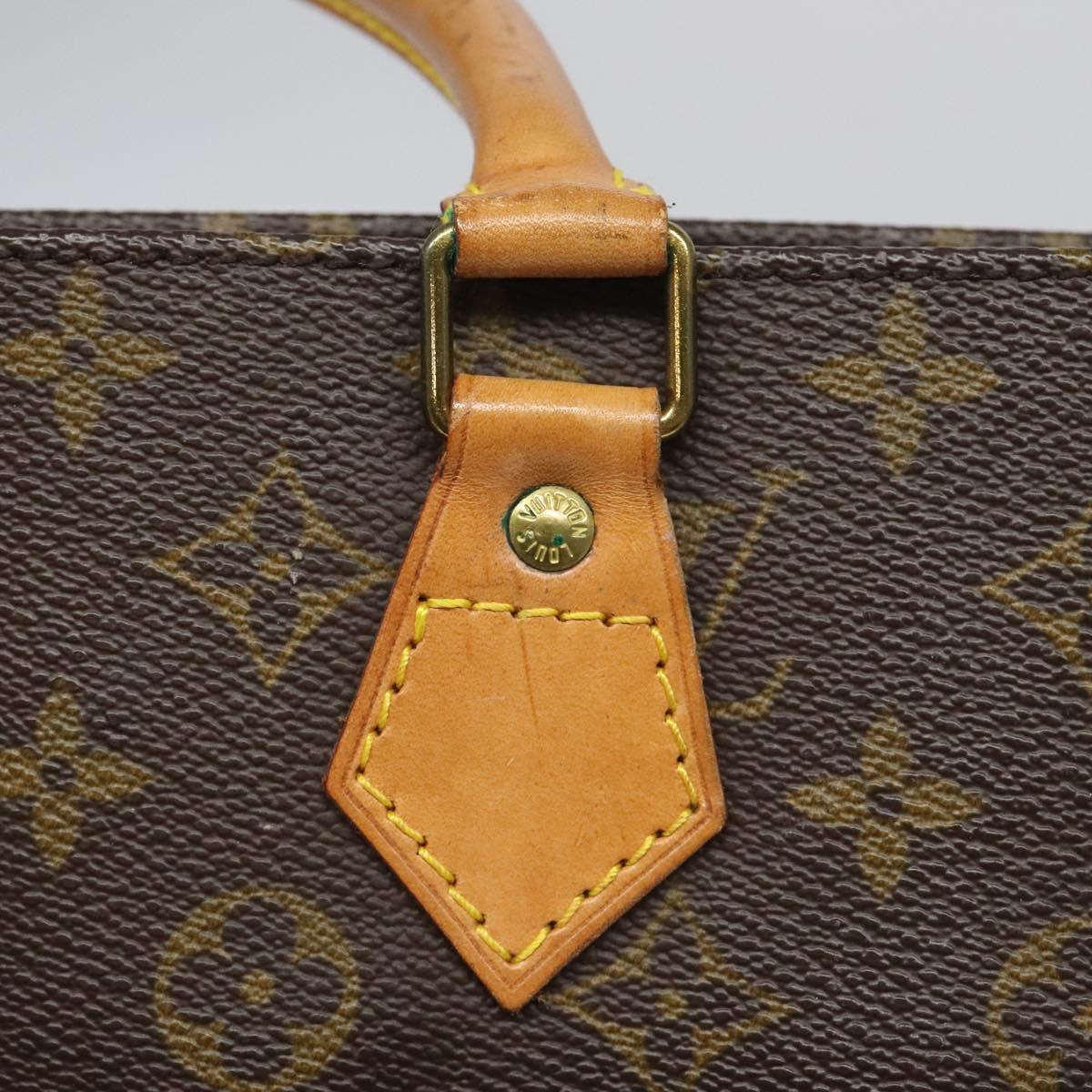 LOUIS VUITTON Monogram Sac Plat Hand Bag M51140 LV Auth ep7390