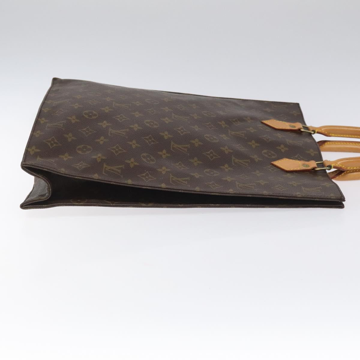 LOUIS VUITTON Monogram Sac Plat Hand Bag M51140 LV Auth ep7390