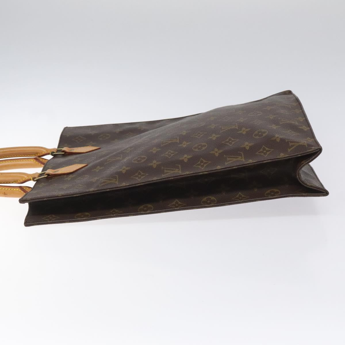 LOUIS VUITTON Monogram Sac Plat Hand Bag M51140 LV Auth ep7390