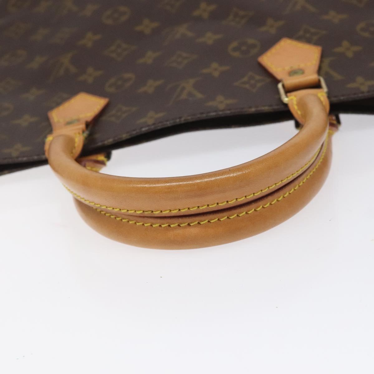 LOUIS VUITTON Monogram Sac Plat Hand Bag M51140 LV Auth ep7390