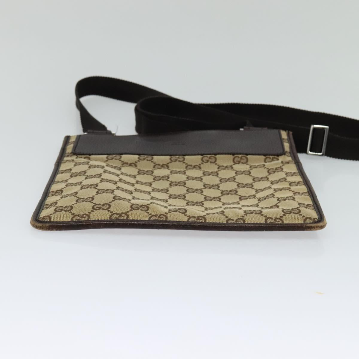 GUCCI GG Canvas Shoulder Bag Beige 27639 Auth ep7391