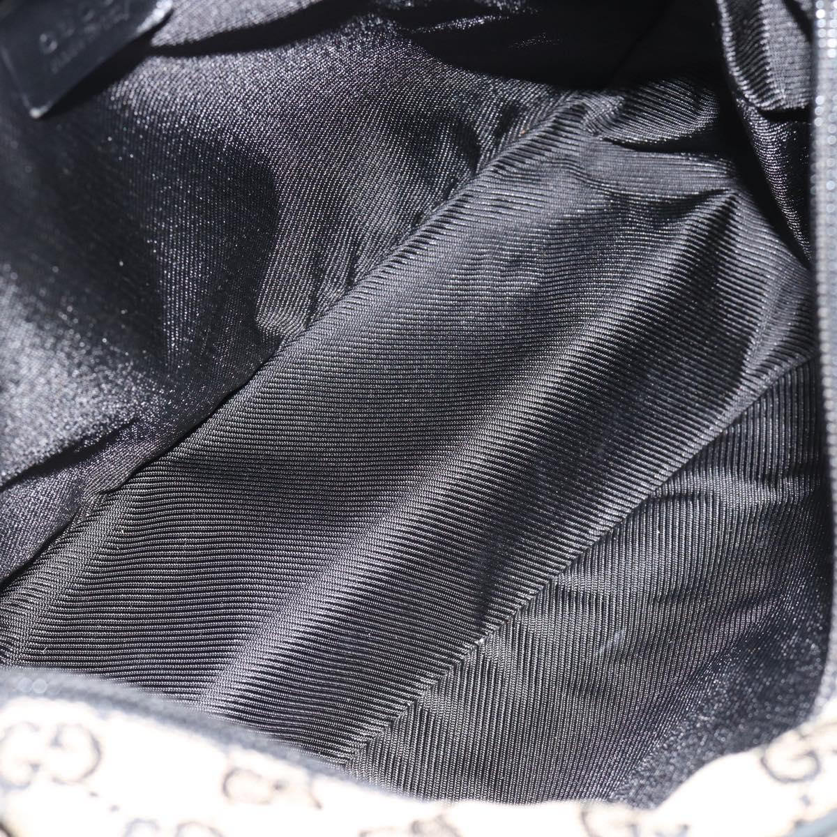 GUCCI GG Canvas Shoulder Bag Black 019 0375 Auth ep7418