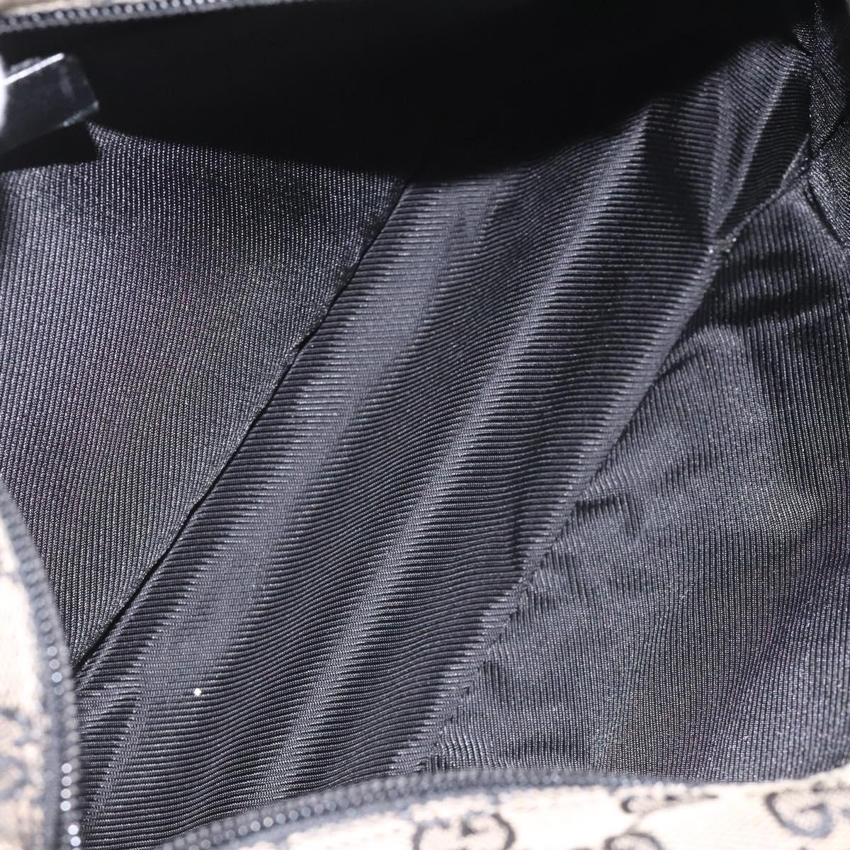 GUCCI GG Canvas Shoulder Bag Black 019 0375 Auth ep7418