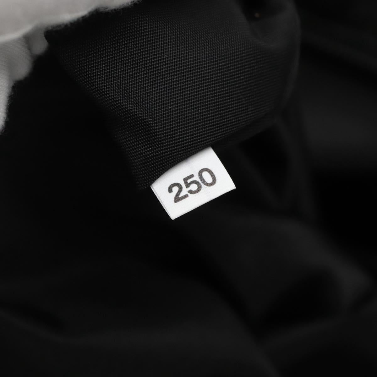 PRADA Tote Bag Nylon Black Silver Auth ep7424