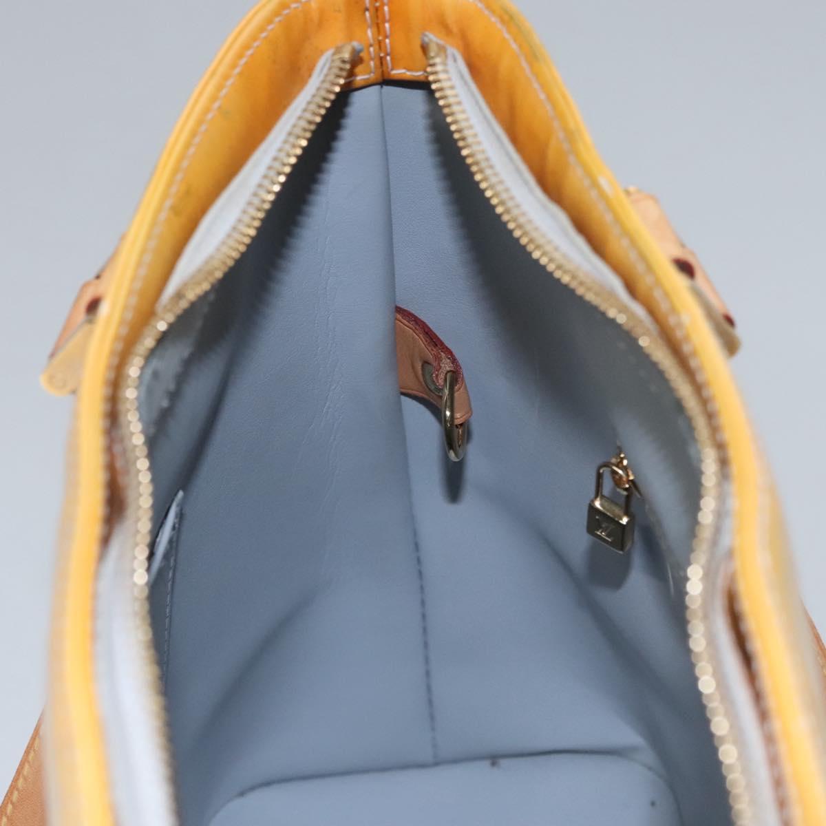 LOUIS VUITTON Monogram Vernis Houston Hand Bag Gris M91053 LV Auth ep7454