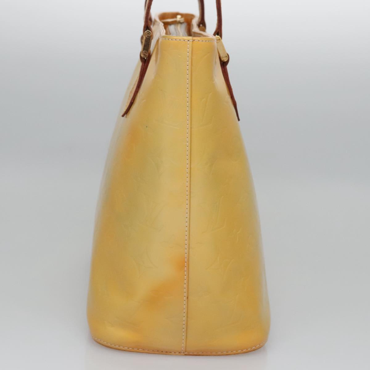 LOUIS VUITTON Monogram Vernis Houston Hand Bag Gris M91053 LV Auth ep7454