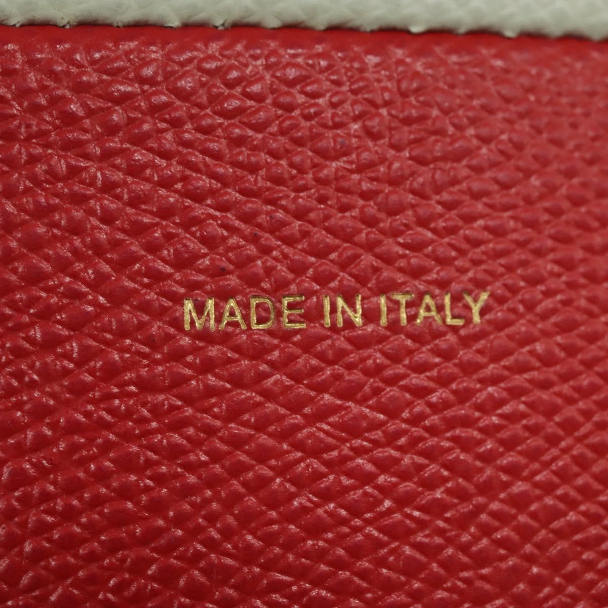 CELINE Tote Bag Leather 2way Red Auth ep7482