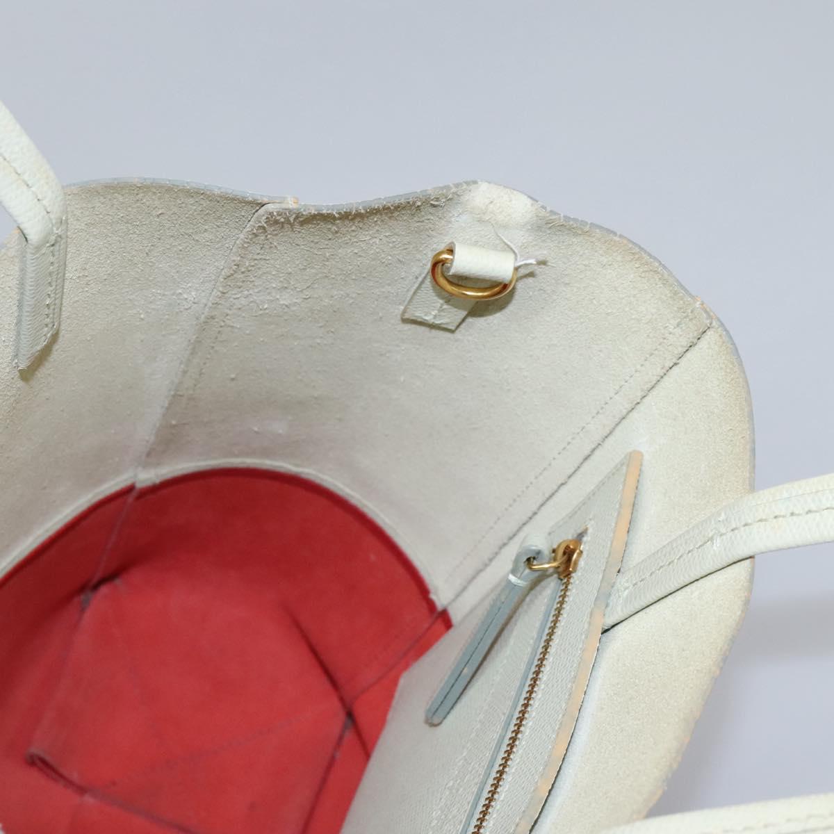 CELINE Tote Bag Leather 2way Red Auth ep7482