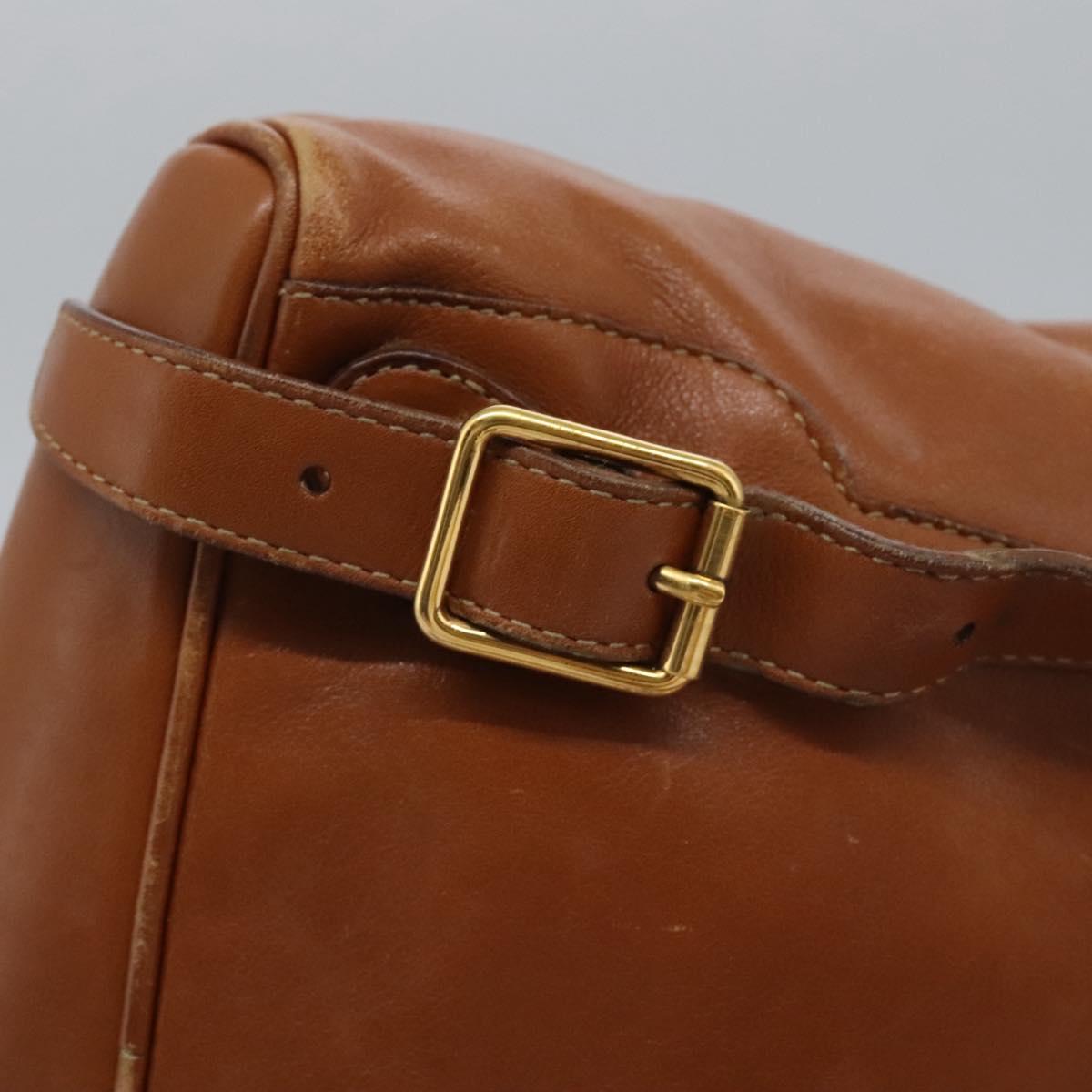 GUCCI Bamboo Backpack Leather Brown Gold 003 2058 0030 Auth ep7524