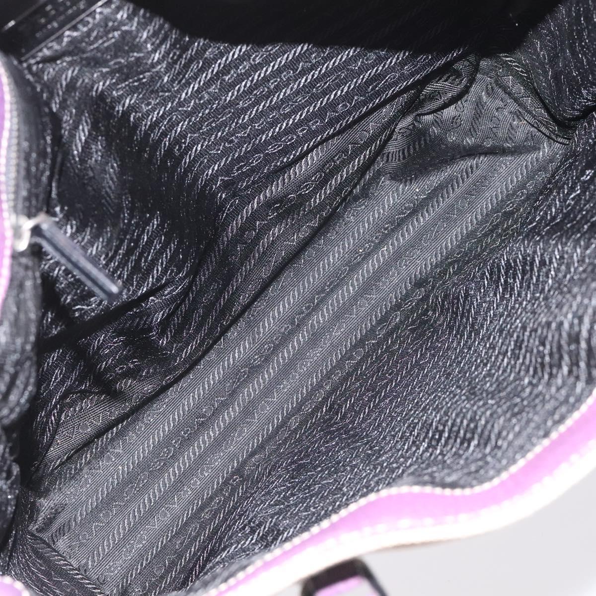 PRADA Tote Bag Canvas Beige Auth ep7542