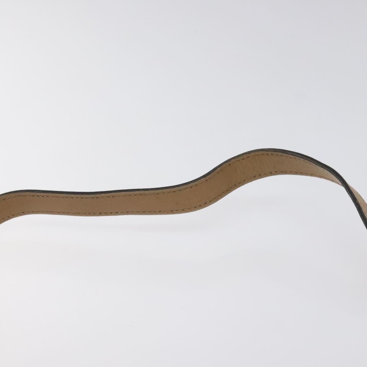 Christian Dior Honeycomb Canvas Chain Shoulder Bag PVC Black gold Auth ep7550