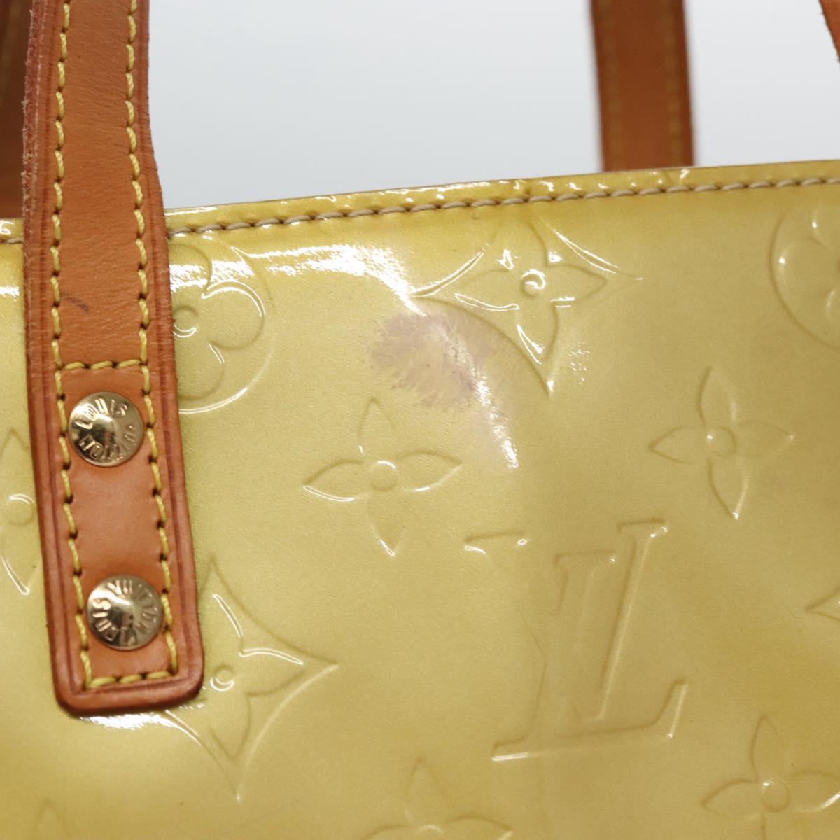 LOUIS VUITTON Monogram Vernis Reade MM Hand Bag Beige M91141 LV Auth ep7589