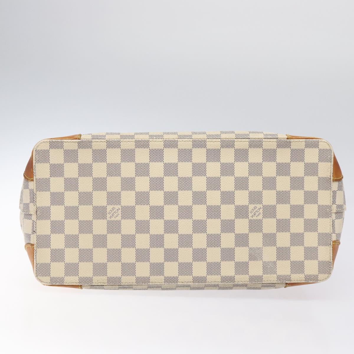 LOUIS VUITTON Damier Azur Hampstead MM Tote Bag N51206 LV Auth ep7590