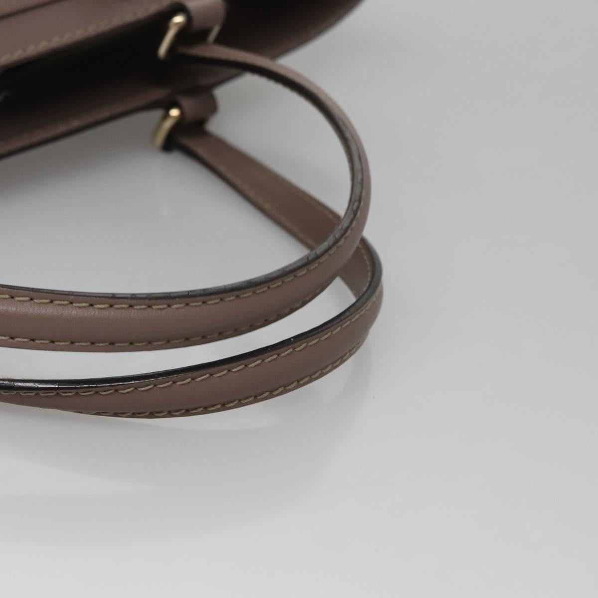 GUCCI GG Canvas Tote Bag Beige Gold 257061 Auth ep7628