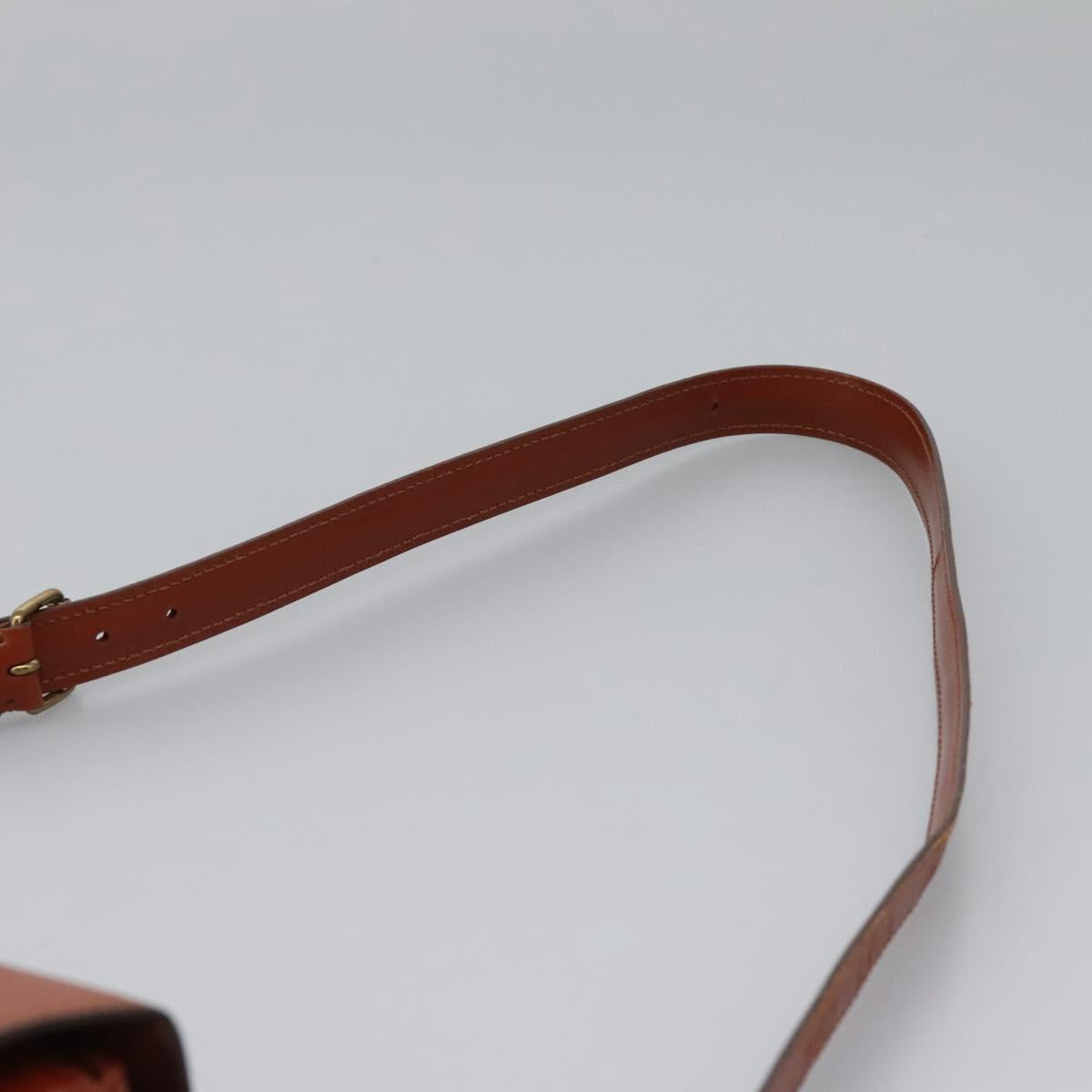 LOUIS VUITTON Epi Cartouchiere MM Shoulder Bag Brown M52243 LV Auth ep7629