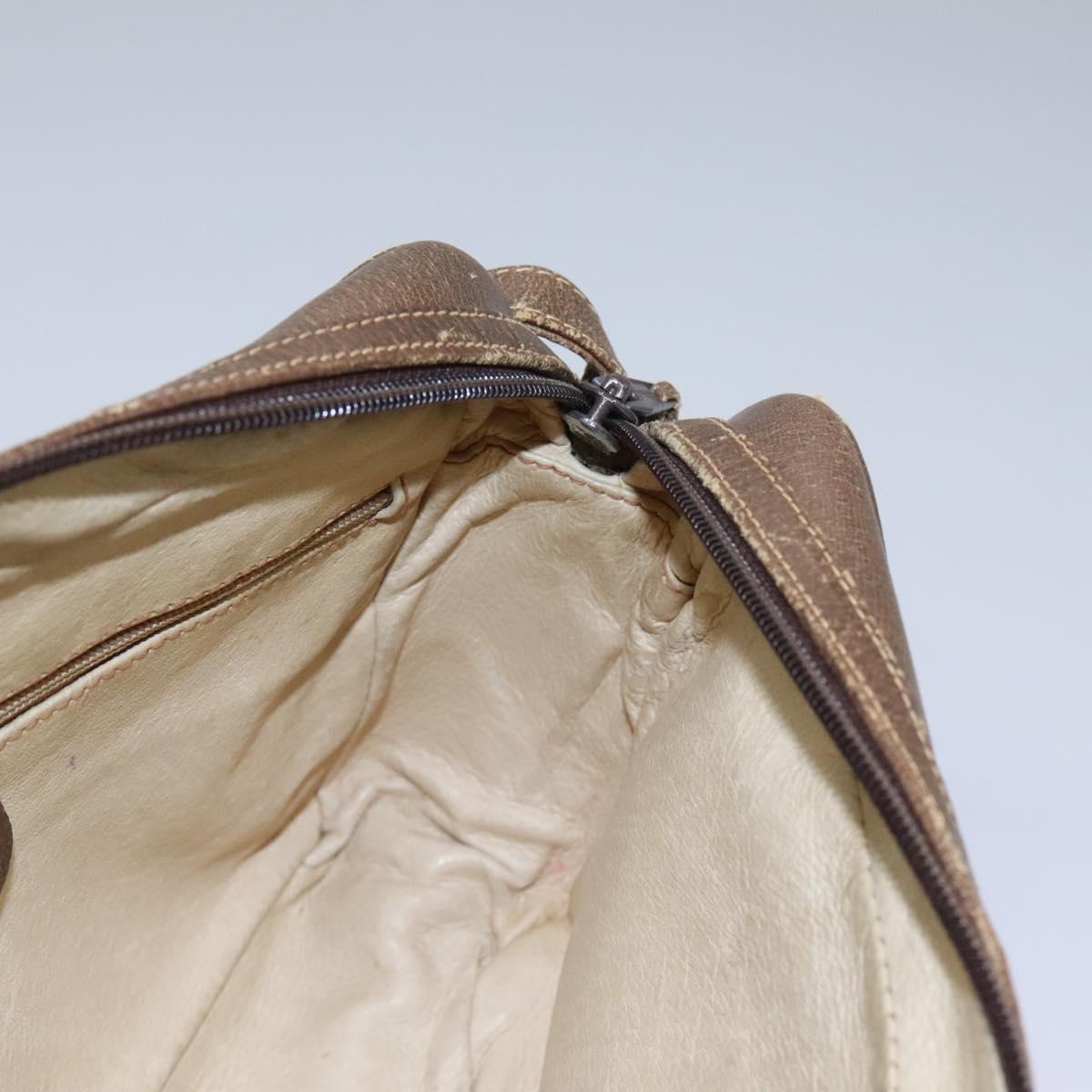 GUCCI Shoulder Bag Leather Brown Gold 001 261 1015 Auth ep7652