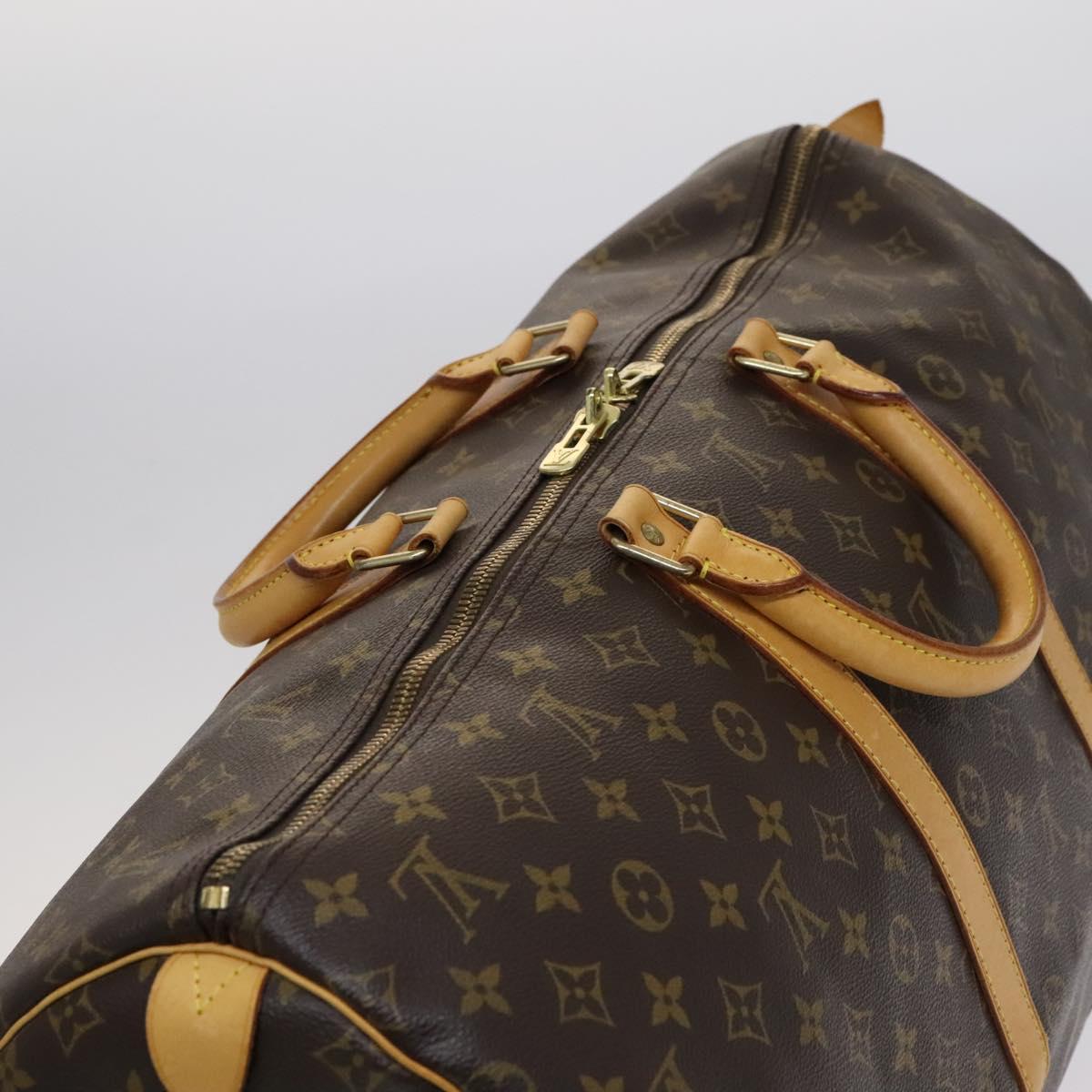 LOUIS VUITTON Monogram Keepall 55 Boston Bag M41424 LV Auth ep7675
