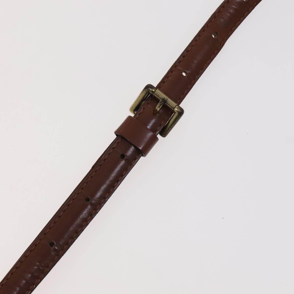 LOUIS VUITTON Name Tag Powanie Epi Shoulder Strap Leather 4Set Beige Auth ep7688