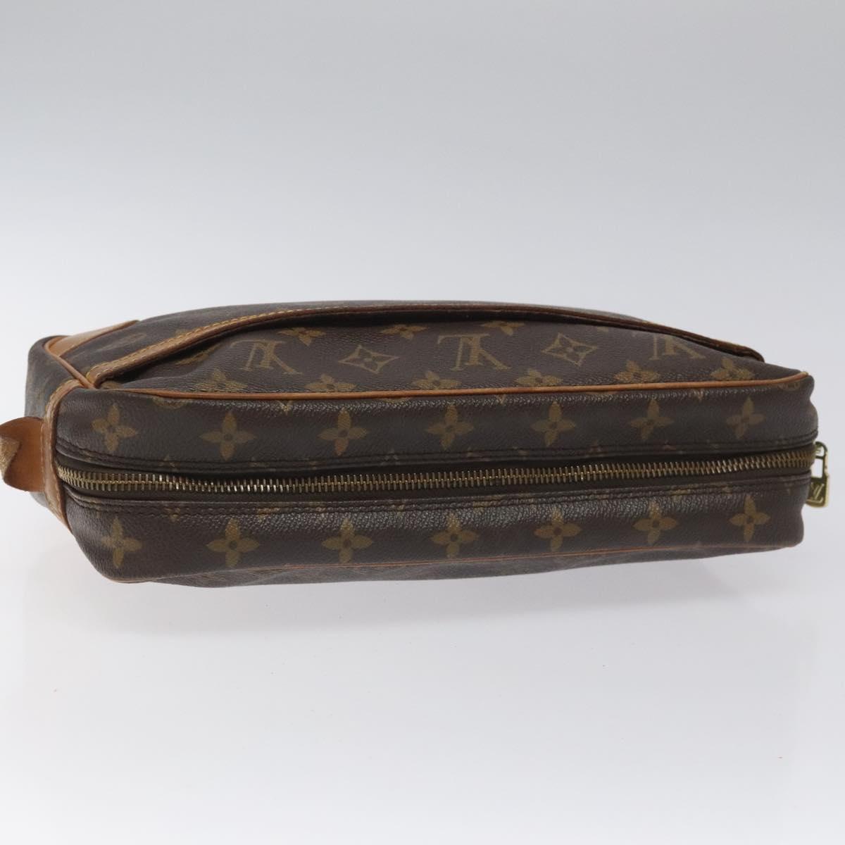LOUIS VUITTON Monogram Compiegne 28 Clutch Bag M51845 LV Auth ep7762