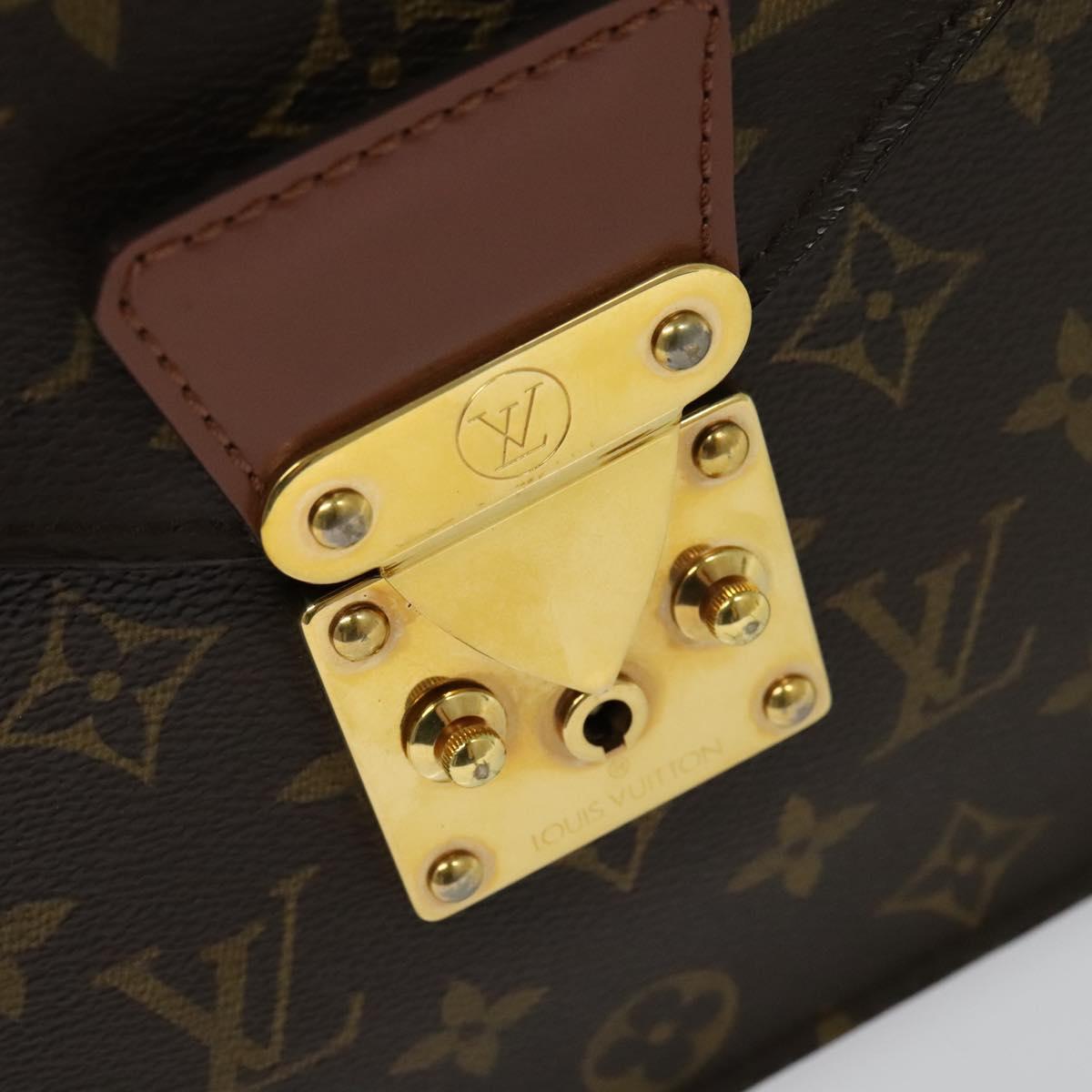 LOUIS VUITTON Monogram Porte Documents Bandouliere Bag M53338 Auth ep7782