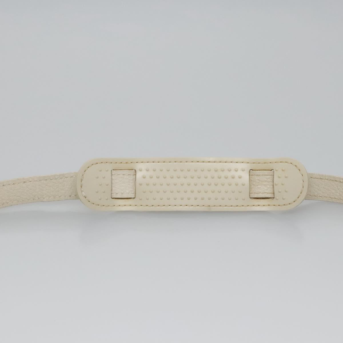 LOUIS VUITTON Monogram Mini Lin Saumur PM Shoulder Bag Ivory M95314 Auth ep7784