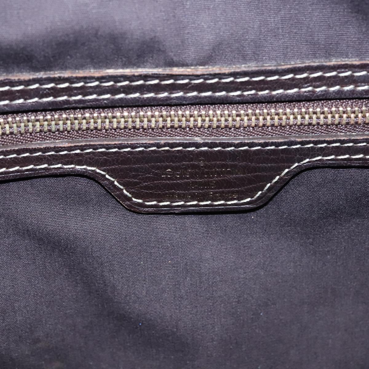 LOUIS VUITTON Monogram Mini Lin Boulogne Shoulder Bag Ebene M95225 Auth ep7797