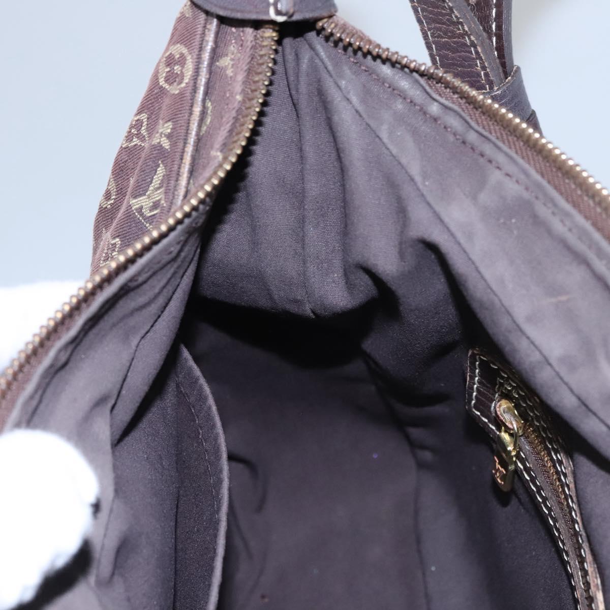 LOUIS VUITTON Monogram Mini Lin Boulogne Shoulder Bag Ebene M95225 Auth ep7797