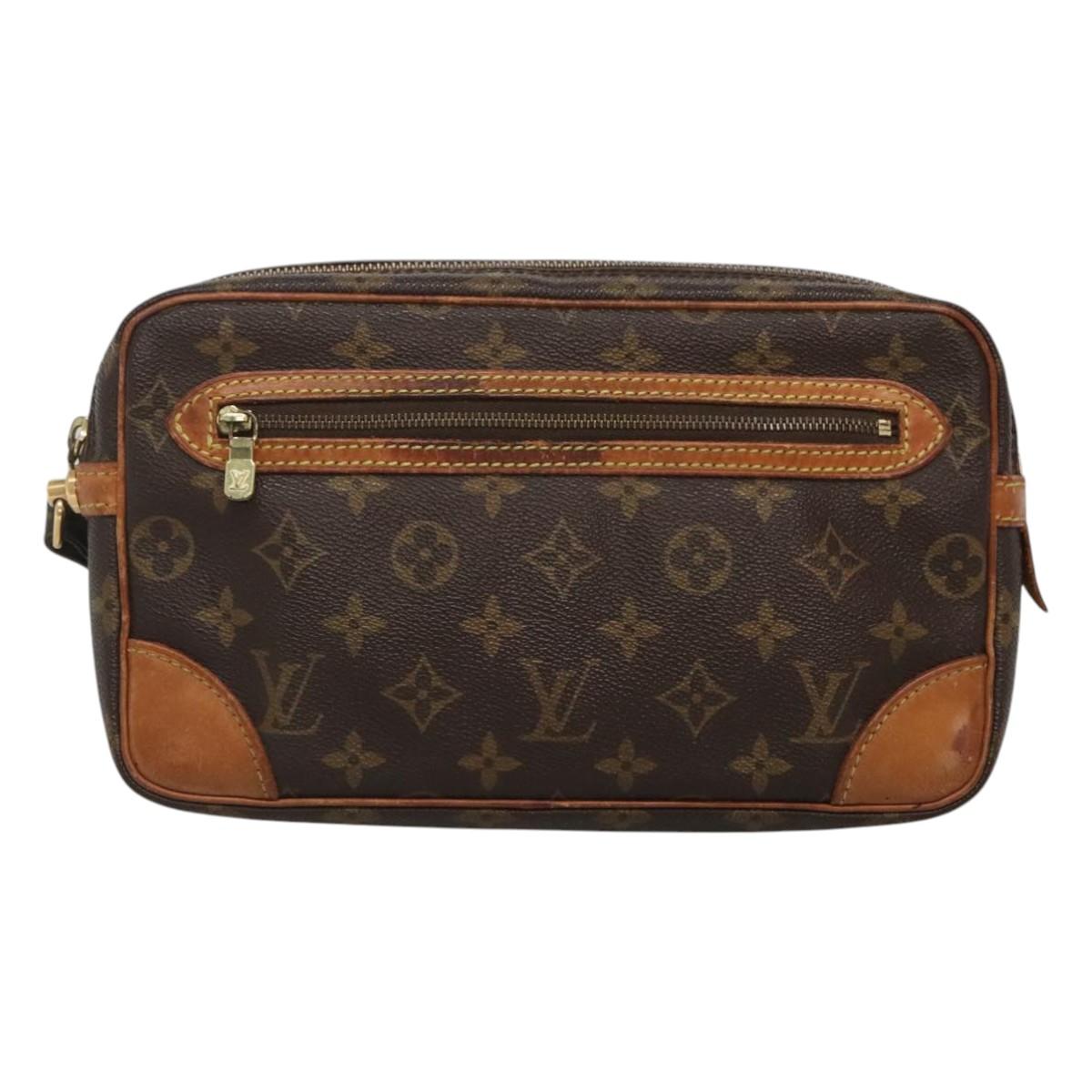 LOUIS VUITTON Monogram Marly Dragonne GM Clutch Bag M51825 LV Auth ep7812