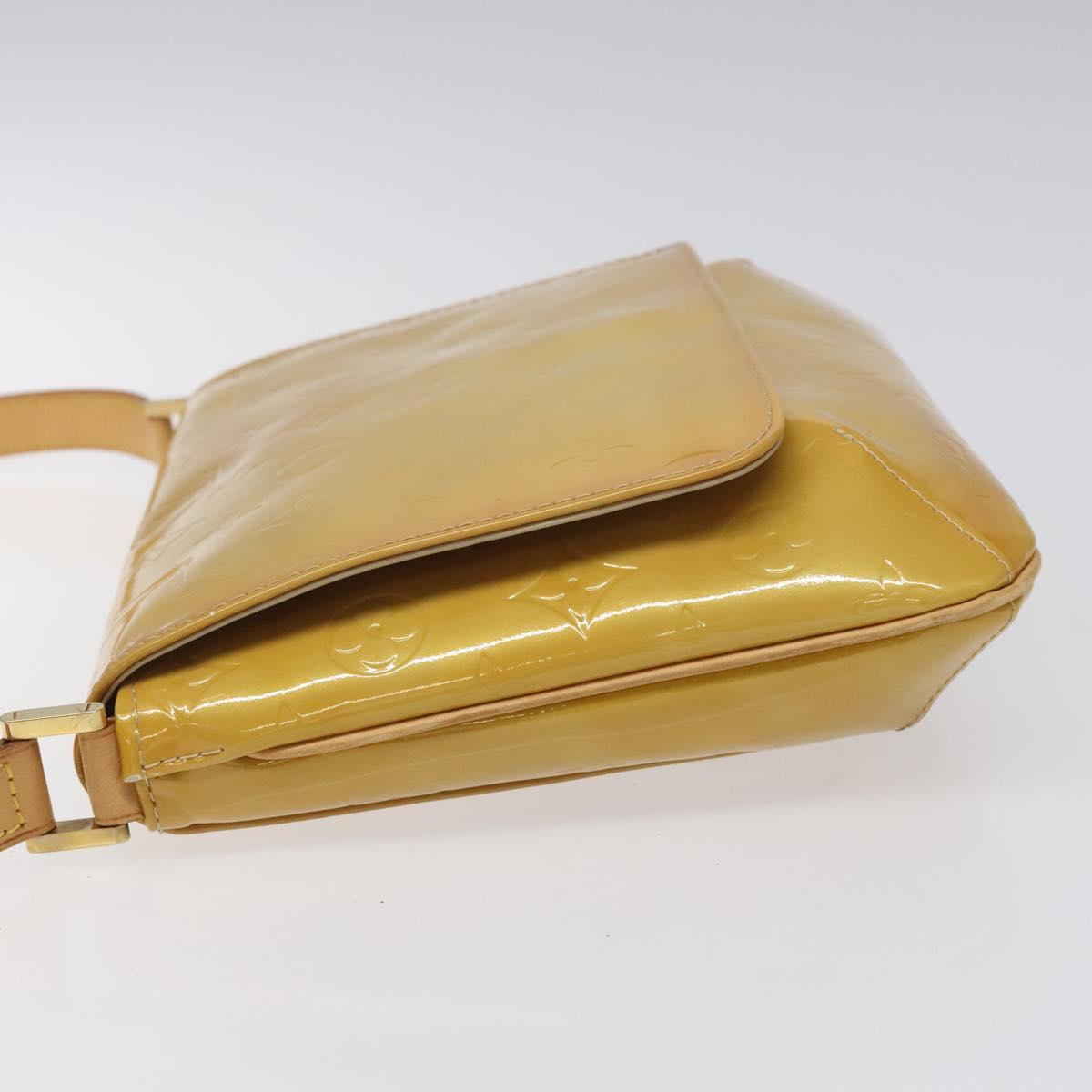 LOUIS VUITTON Monogram Vernis Thompson Street Bag Beige M91301 LV Auth ep7815