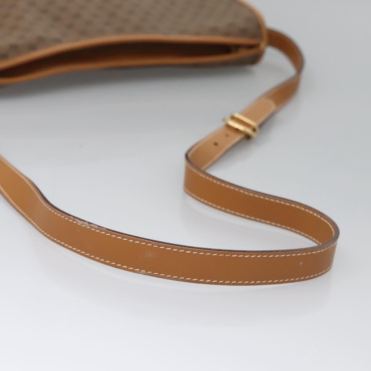 GUCCI Micro GG Supreme Shoulder Bag PVC Beige Gold 001 090 1036 Auth ep7828