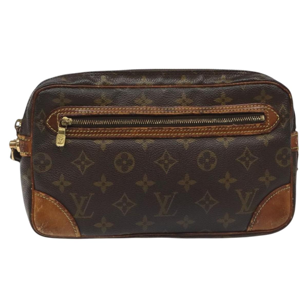 LOUIS VUITTON Monogram Marly Dragonne GM Clutch Bag M51825 LV Auth ep7830
