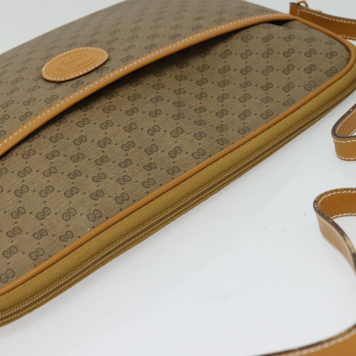 GUCCI Micro GG Supreme Shoulder Bag PVC Beige Gold 004 89 0262 Auth ep7836