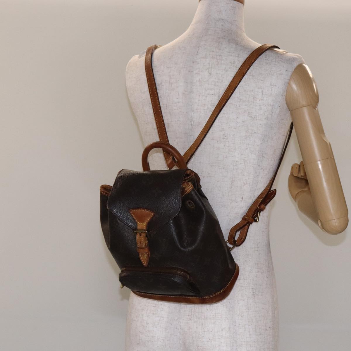 LOUIS VUITTON Monogram Montsouris PM Backpack M51137 LV Auth ep7840