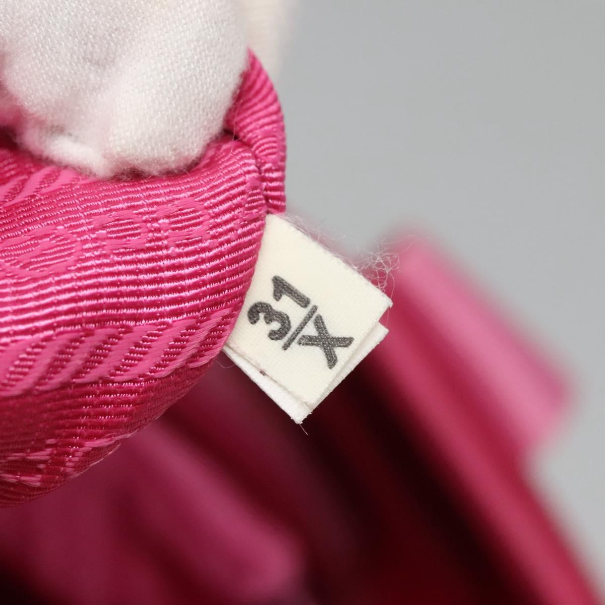 PRADA Hand Bag Nylon 2way Pink Silver Auth ep7842