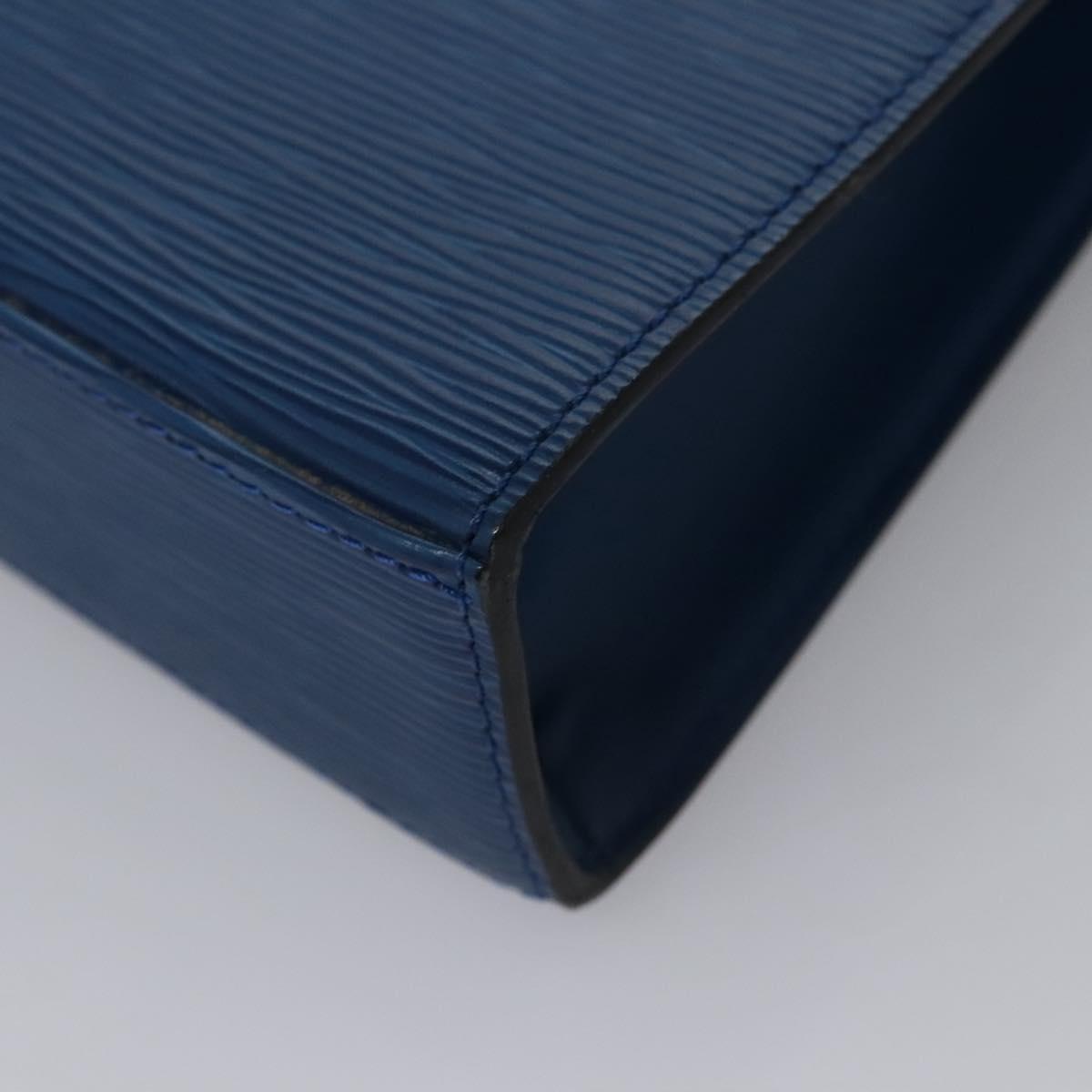 LOUIS VUITTON Epi Malesherbes Hand Bag Blue M52375 LV Auth ep7871