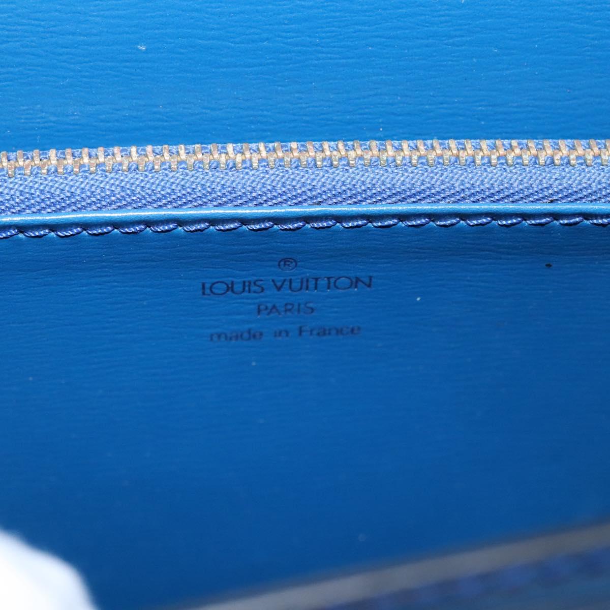 LOUIS VUITTON Epi Malesherbes Hand Bag Blue M52375 LV Auth ep7871