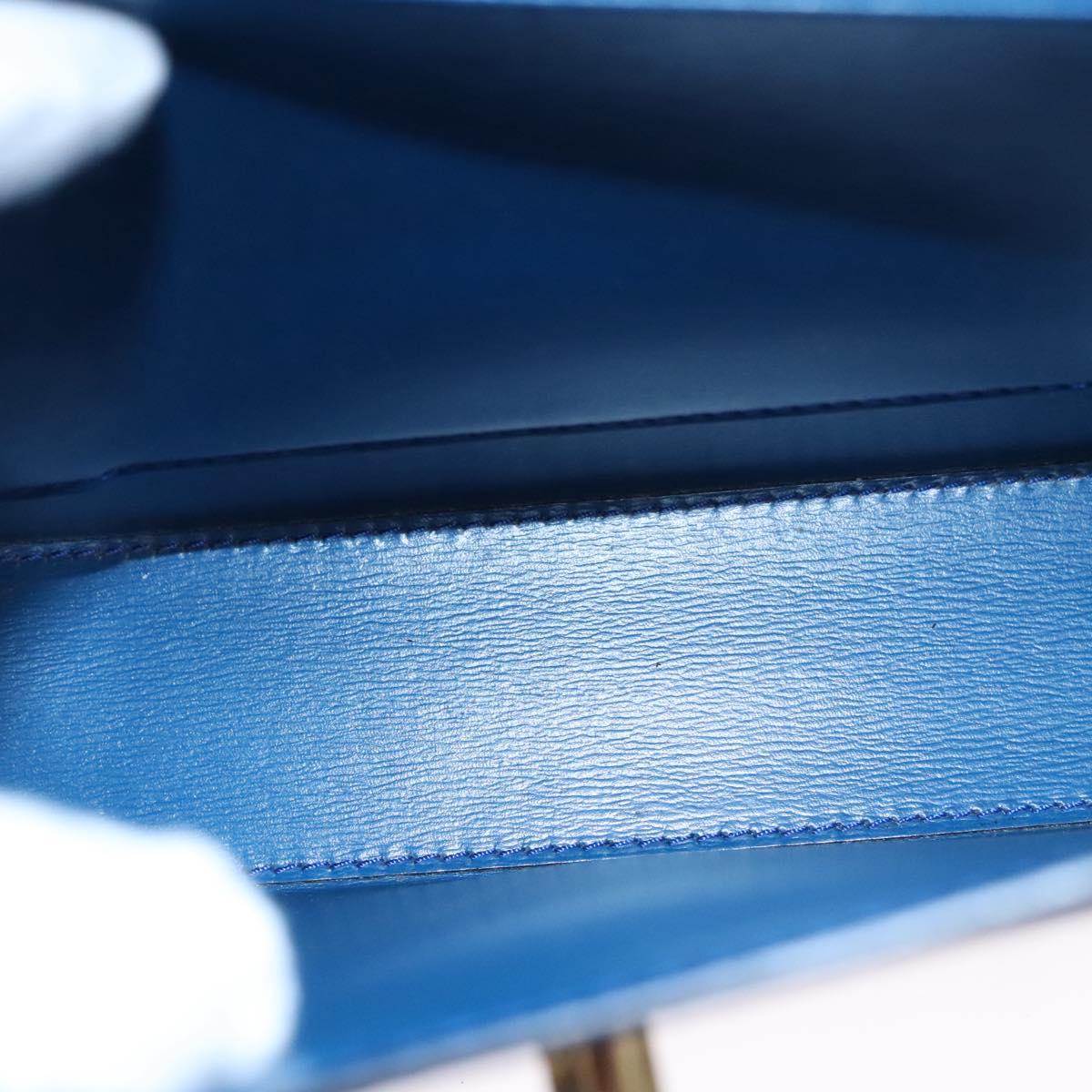 LOUIS VUITTON Epi Malesherbes Hand Bag Blue M52375 LV Auth ep7871