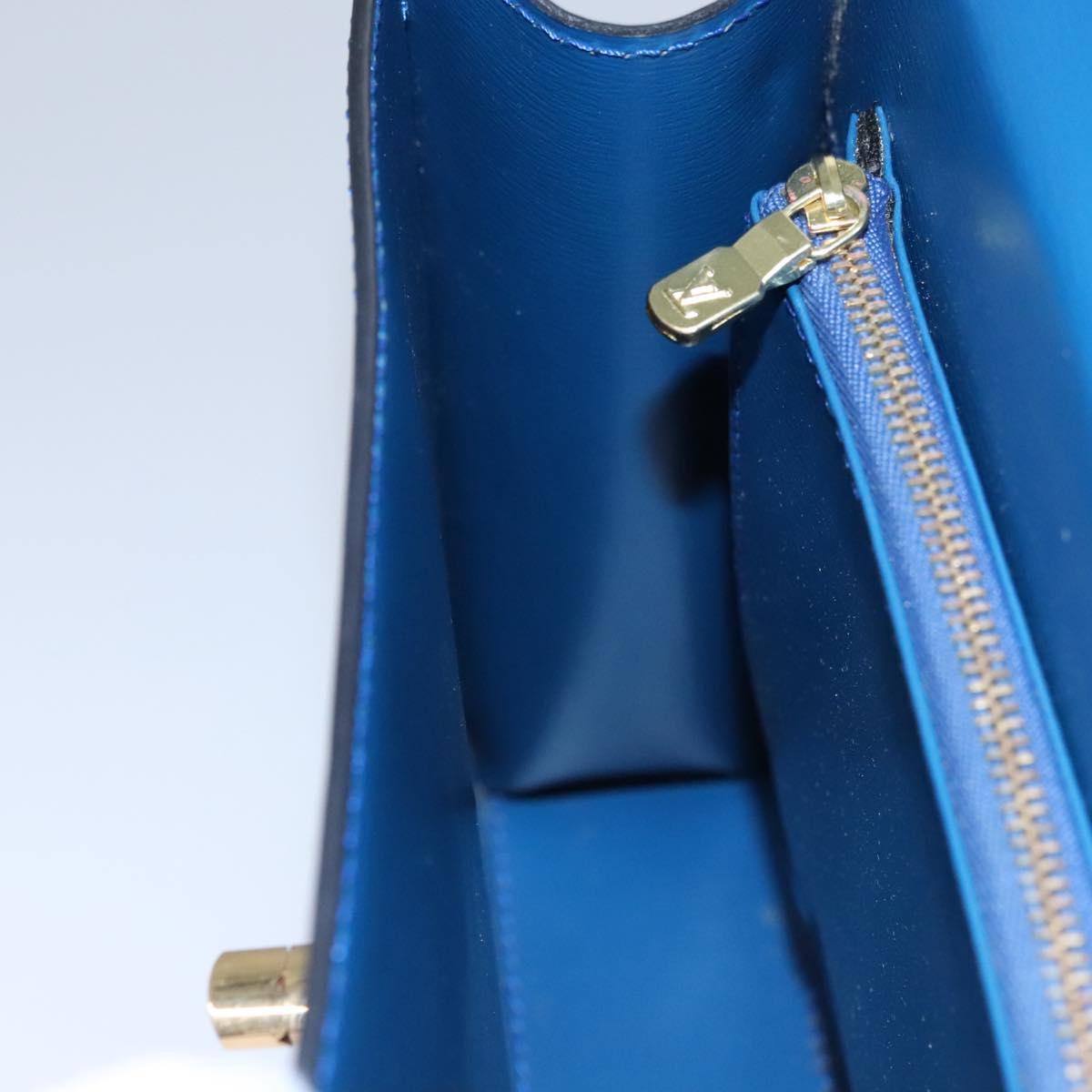 LOUIS VUITTON Epi Malesherbes Hand Bag Blue M52375 LV Auth ep7871
