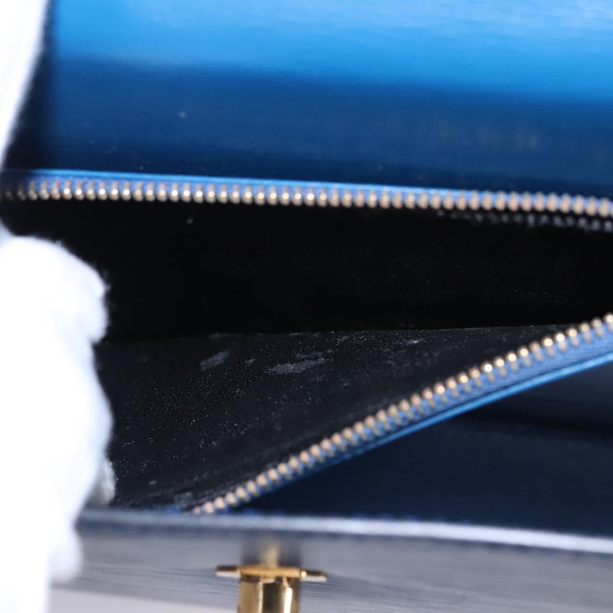 LOUIS VUITTON Epi Malesherbes Hand Bag Blue M52375 LV Auth ep7871