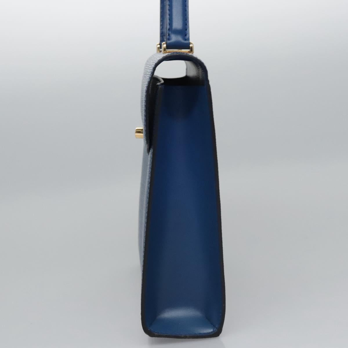 LOUIS VUITTON Epi Malesherbes Hand Bag Blue M52375 LV Auth ep7871