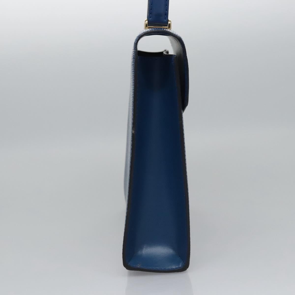 LOUIS VUITTON Epi Malesherbes Hand Bag Blue M52375 LV Auth ep7871