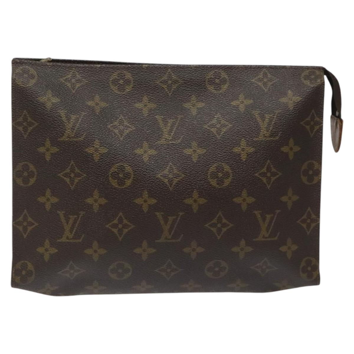 LOUIS VUITTON Monogram Poche Toilette 26 Pouch M47542 LV Auth ep7875