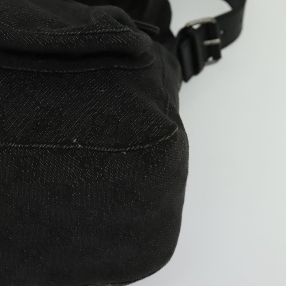 GUCCI GG Canvas Shoulder Bag Black 101651 Auth ep7882