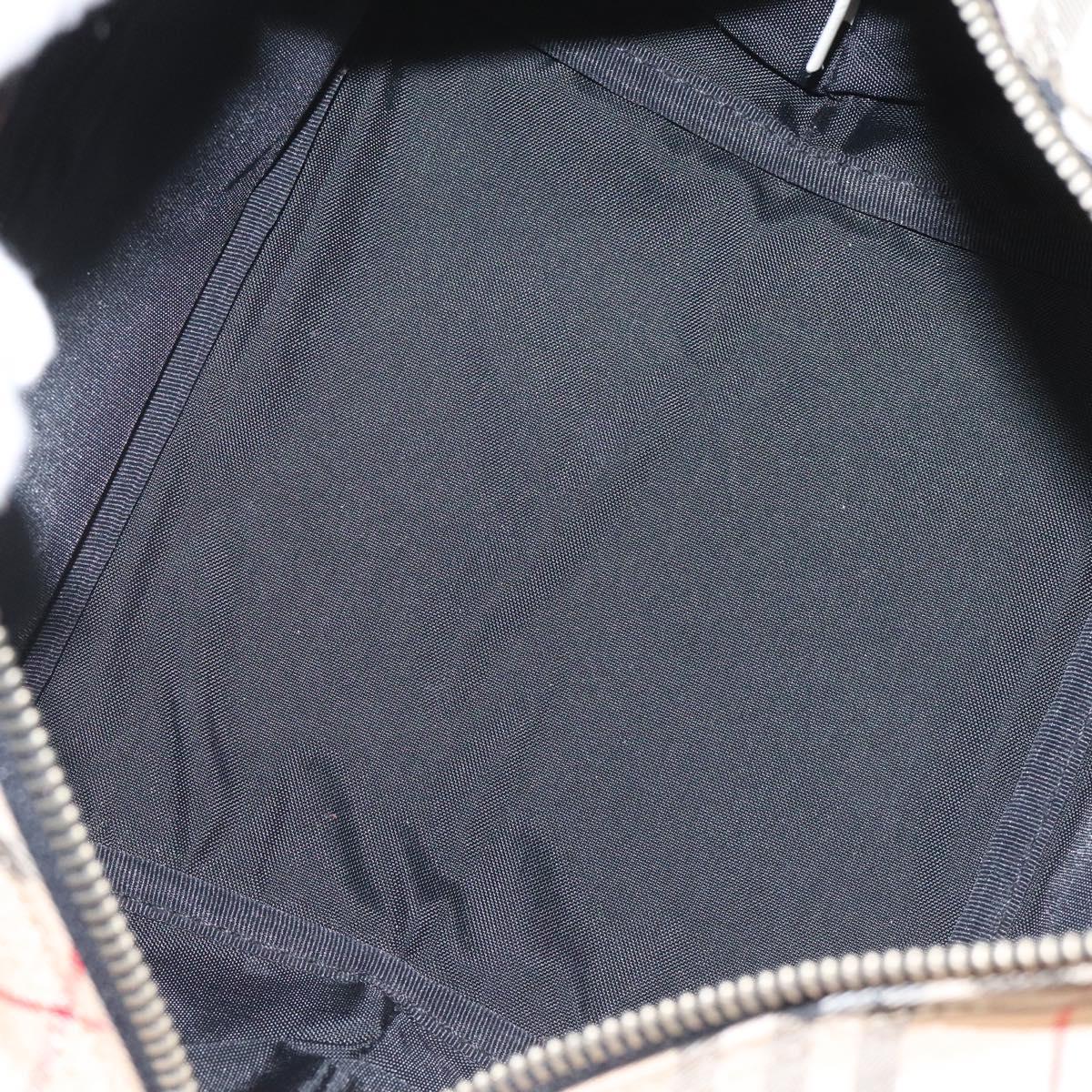 Burberrys Blue Label Hand Bag Nylon Black Auth ep7884