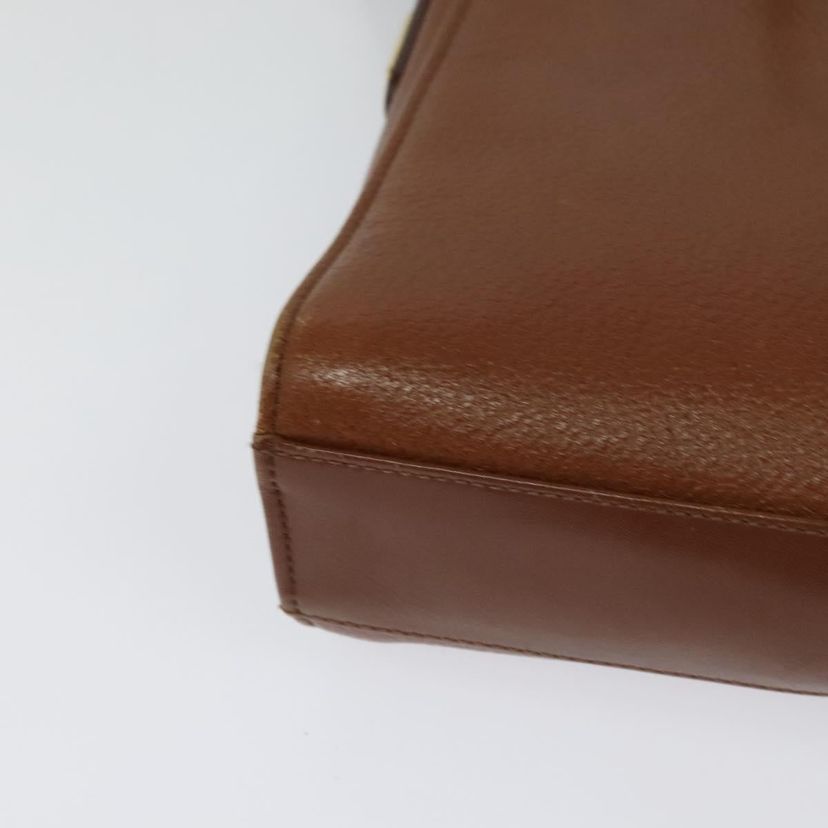 Burberrys Shoulder Bag Leather Brown Auth ep7917