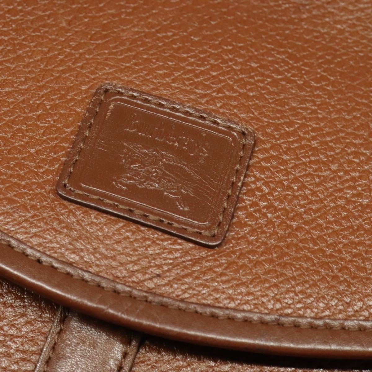 Burberrys Shoulder Bag Leather Brown Auth ep7917