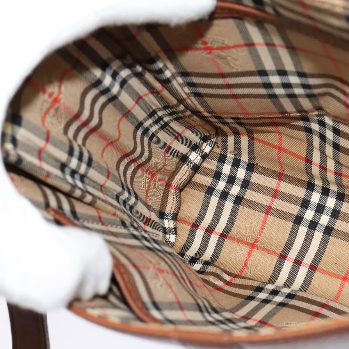 Burberrys Shoulder Bag Leather Brown Auth ep7917