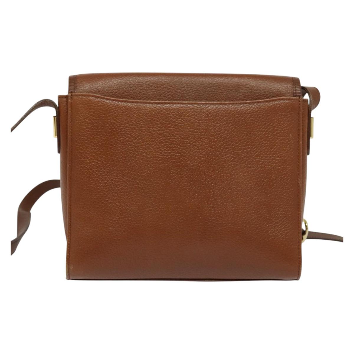 Burberrys Shoulder Bag Leather Brown Auth ep7917