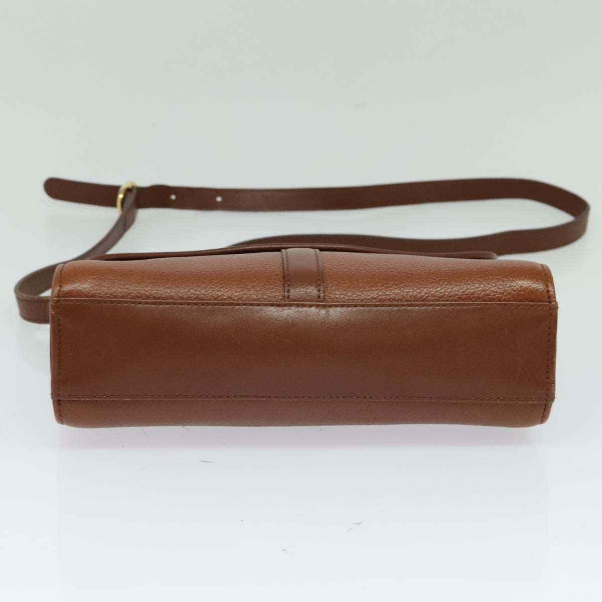 Burberrys Shoulder Bag Leather Brown Auth ep7917