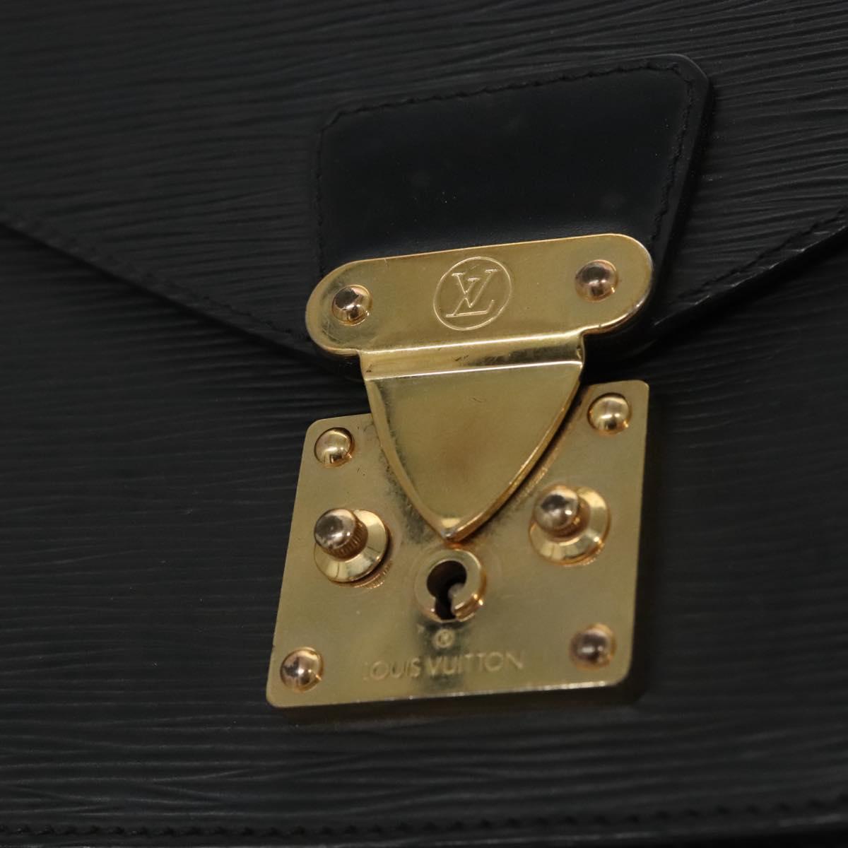 LOUIS VUITTON Epi Monceau 28 Hand Bag Black M52122 LV Auth ep7922